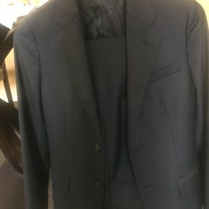 Boys Ralph Lauren size 12 navy wool twill suit